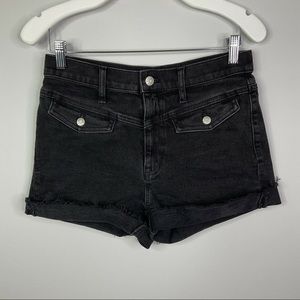 Madewell High-Rise Denim Shorts in Lunar Wash Vintage Inspired Stretch